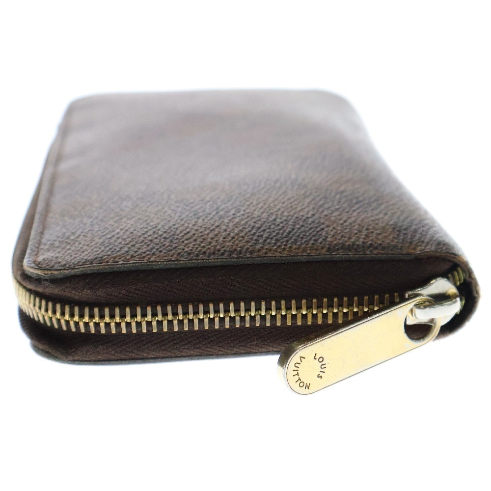 LOUIS VUITTON(ルイヴィトン) ダミエ ジッピーウォレット 長財布 ブラウン ゴールド金具 PVC N60015