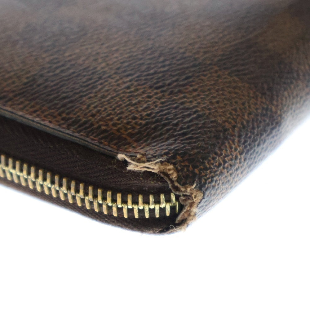 LOUIS VUITTON(ルイヴィトン) ダミエ ジッピーウォレット 長財布 ブラウン ゴールド金具 PVC N60015