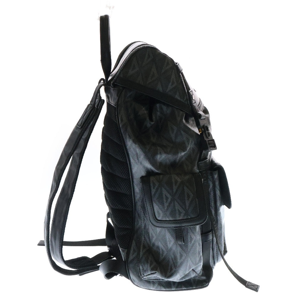 DIOR(ディオール) HIT THE ROAD デイパック バッグパック リュックサック ブラック レザー×PVC 1ESBA163CDP