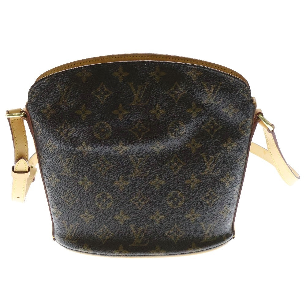LOUIS VUITTON(ルイヴィトン) モノグラム ドルーオ ショルダーバッグ 斜め掛けバッグ ブラウン ゴールド金具 レザー×PVC M51290