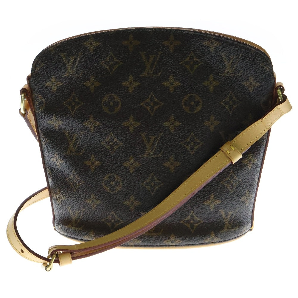 LOUIS VUITTON(ルイヴィトン) モノグラム ドルーオ ショルダーバッグ 斜め掛けバッグ ブラウン ゴールド金具 レザー×PVC M51290