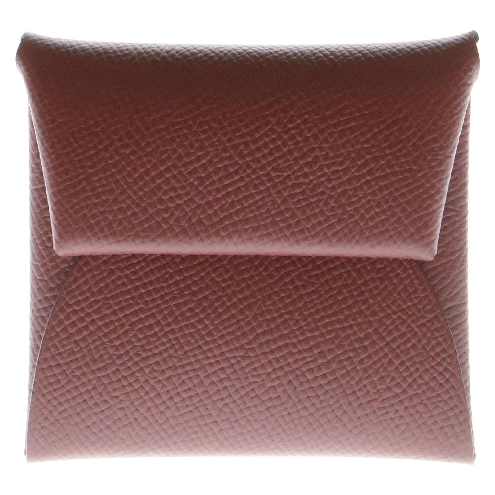 HERMES(エルメス) バスティア ルージュアッシュ 小物入れ コインケース レッド レザー エプソン W刻印 SV金具