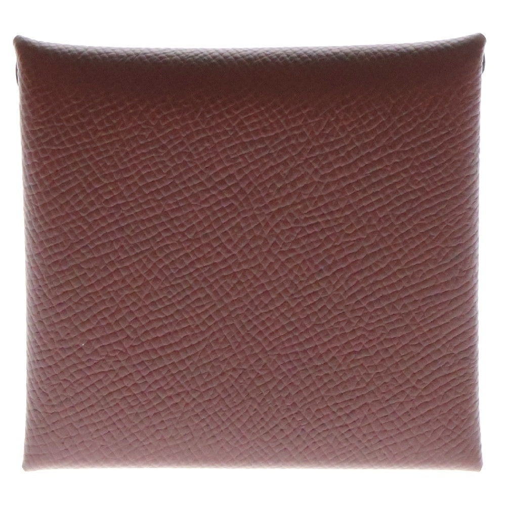 HERMES(エルメス) バスティア ルージュアッシュ 小物入れ コインケース レッド レザー エプソン W刻印 SV金具