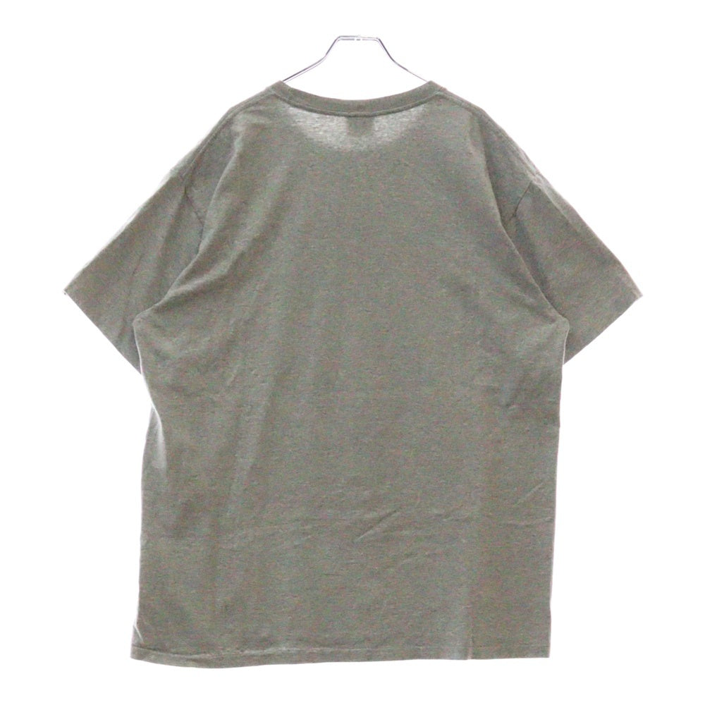 BAPE BY A BATHING APE(ベイプ ア ベイシング エイプ) ロゴプリント Tシャツ グレー コットン 半袖 メンズ
