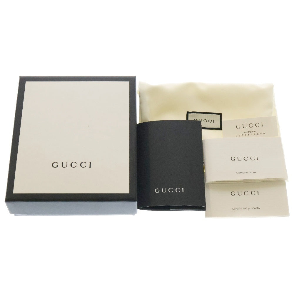 GUCCI(グッチ) ソーホー ラウンドファスナーコインケース コンパクトウォレット 財布 ブルー ゴールド金具 レザー 598209