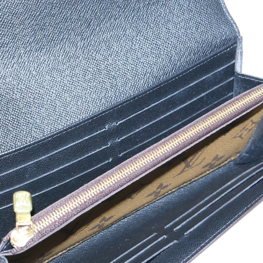 LOUIS VUITTON(ルイヴィトン) モノグラム・ジャイアントリバース ポルトフォイユサラ 二つ折り長財布 ブラウン レザー RFID M80726