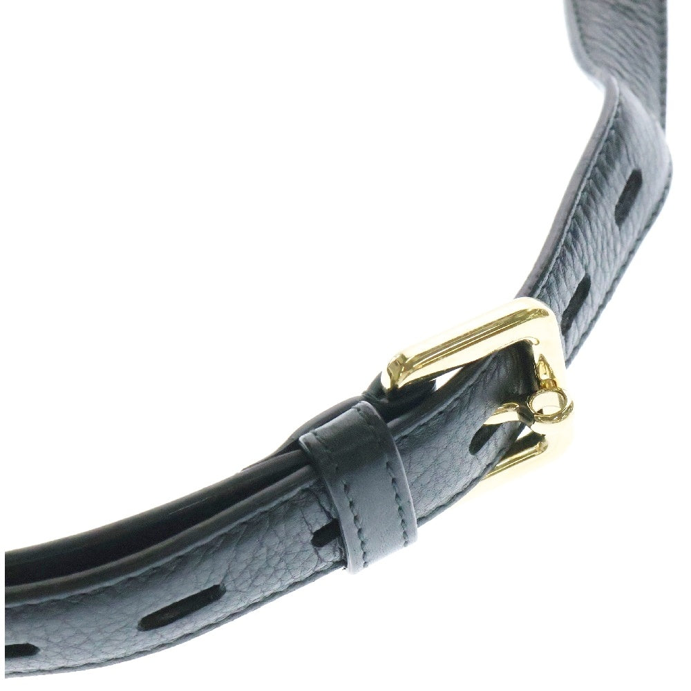 LOEWE(ロエベ) ヘリテージ ショルダーバッグ ロゴ 黒 レザー