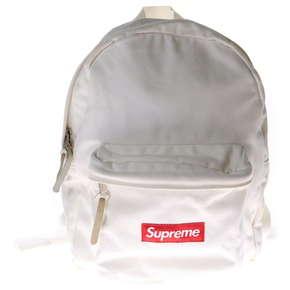 SUPREME(シュプリーム) Canvas Backpack ボックスロゴ キャンバスバックパック ホワイト