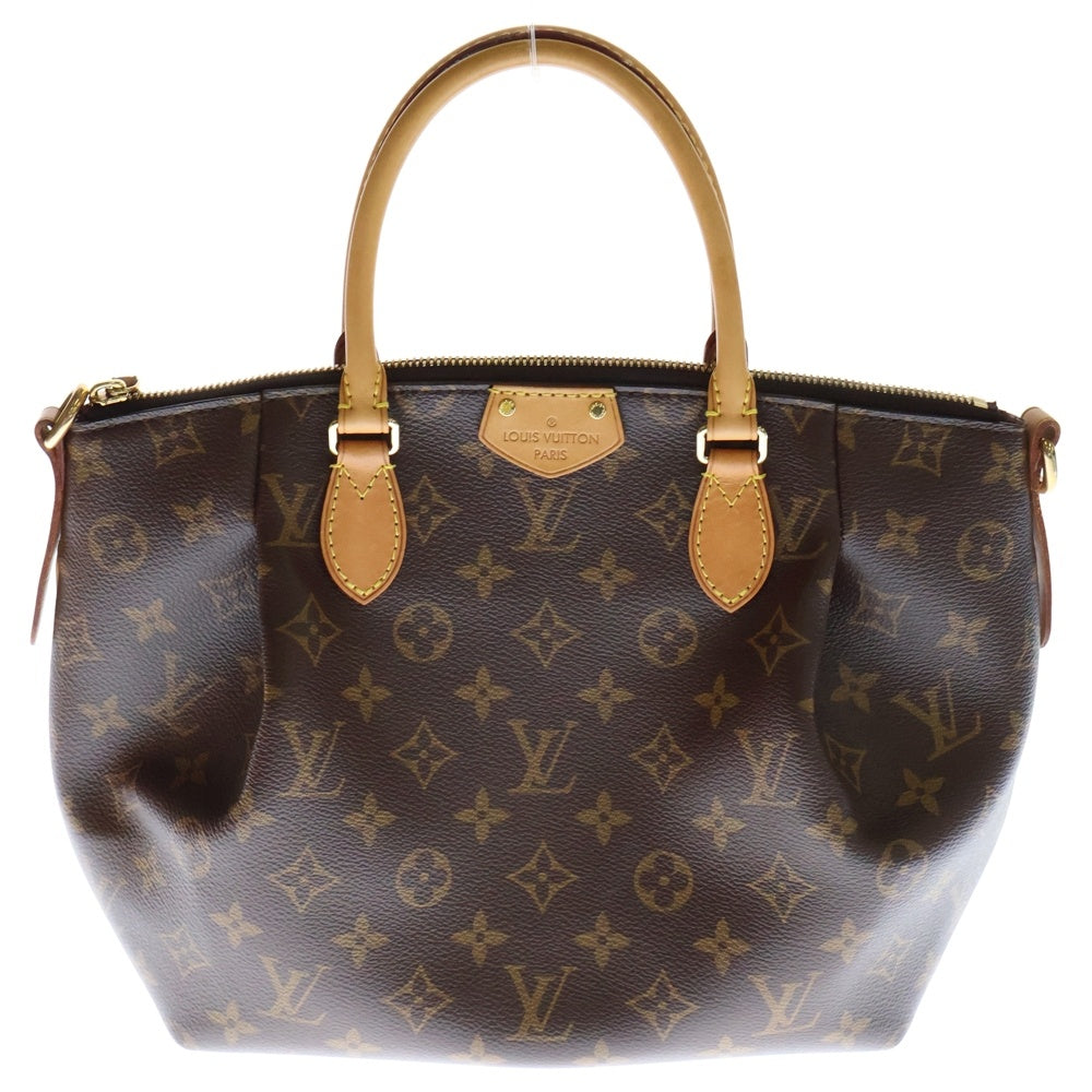 LOUIS VUITTON(ルイヴィトン) モノグラム テュレンPM トートバッグ ブラウン PVCレザー M48813