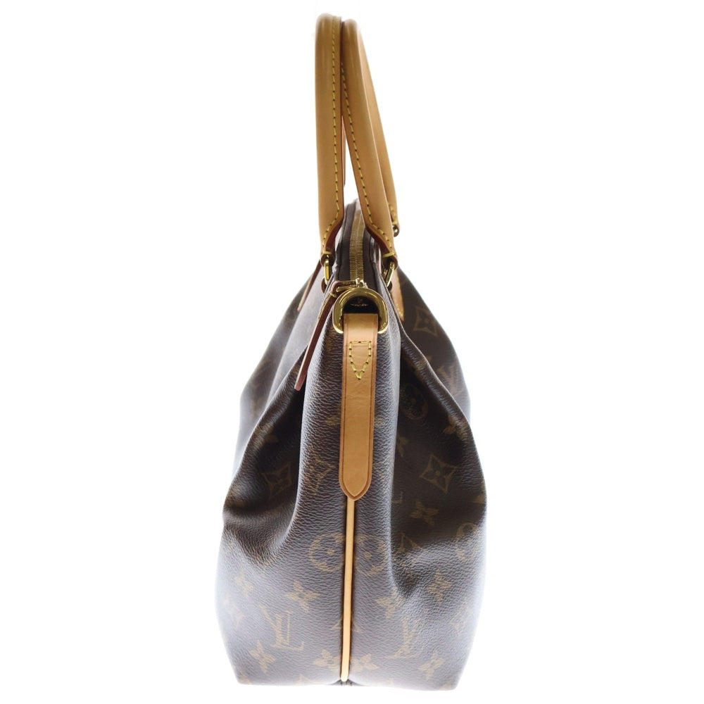 LOUIS VUITTON(ルイヴィトン) モノグラム テュレンPM トートバッグ ブラウン PVCレザー M48813