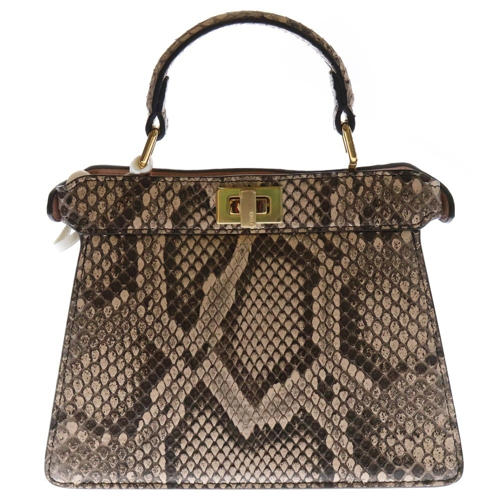 FENDI(フェンディ) ピーカブー アイシーユー ミニ 2WAY ショルダーバッグ ハンドバッグ ブラウン ピンク 8BN335