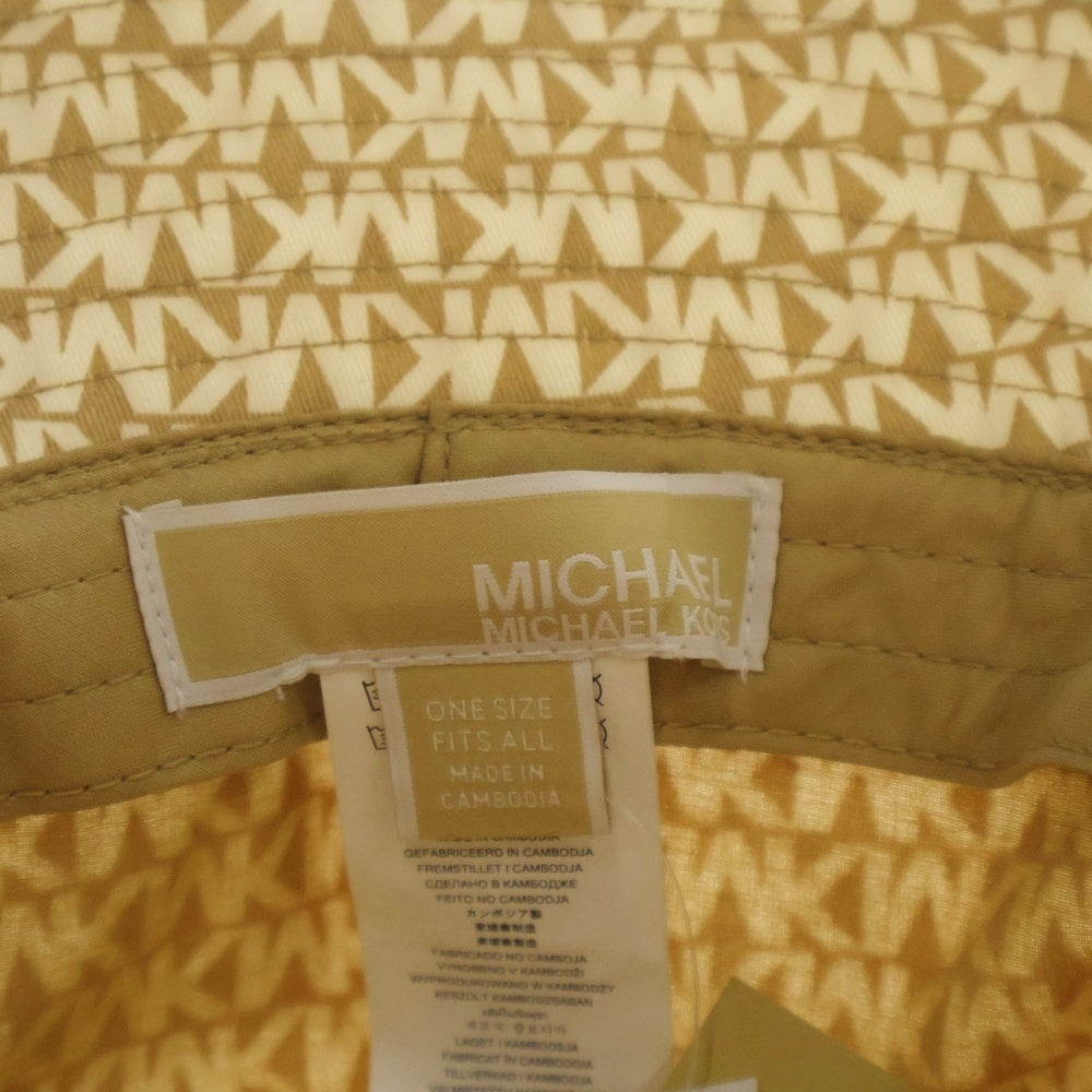 MICHAEL KORS(マイケルコース) ロゴ バケットハット ベージュ コットン