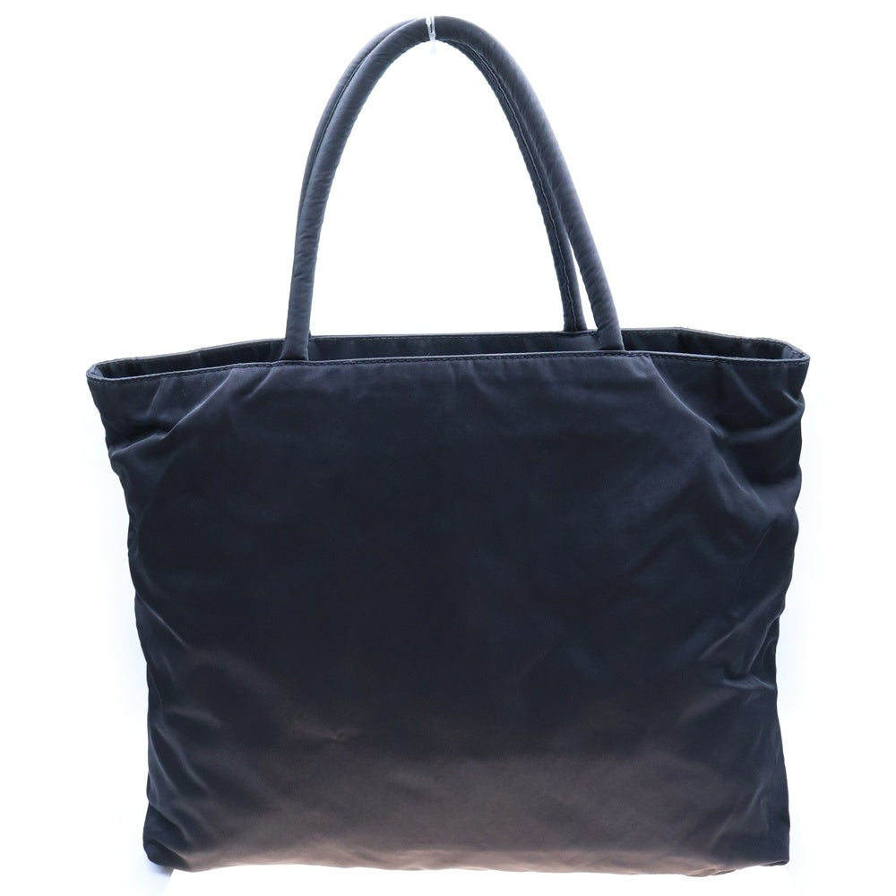PRADA(プラダ) テスート ハンドバッグ トートバッグ トライアングルロゴ三角プレート シルバー金具 ブラック ナイロン B7354