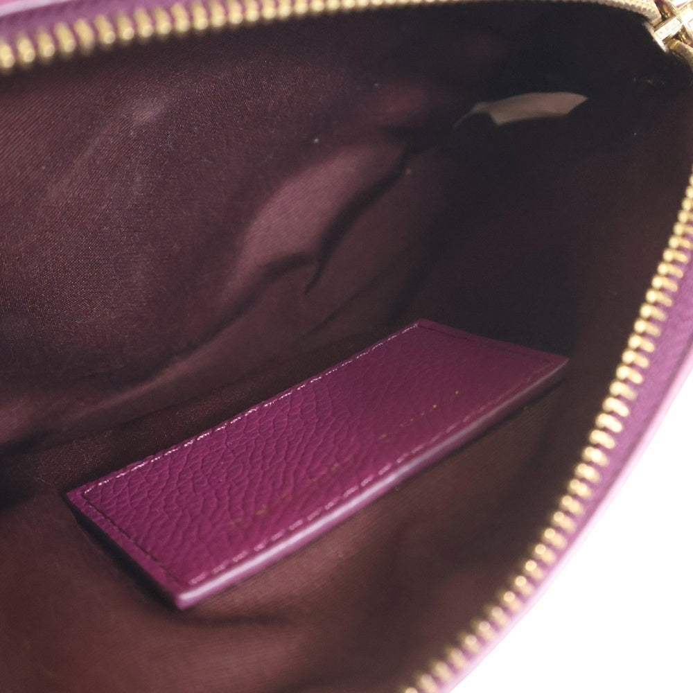 MARC JACOBS(マークジェイコブス) ショルダーバッグ ピンク レザー フリンジ ポシェットバッグ