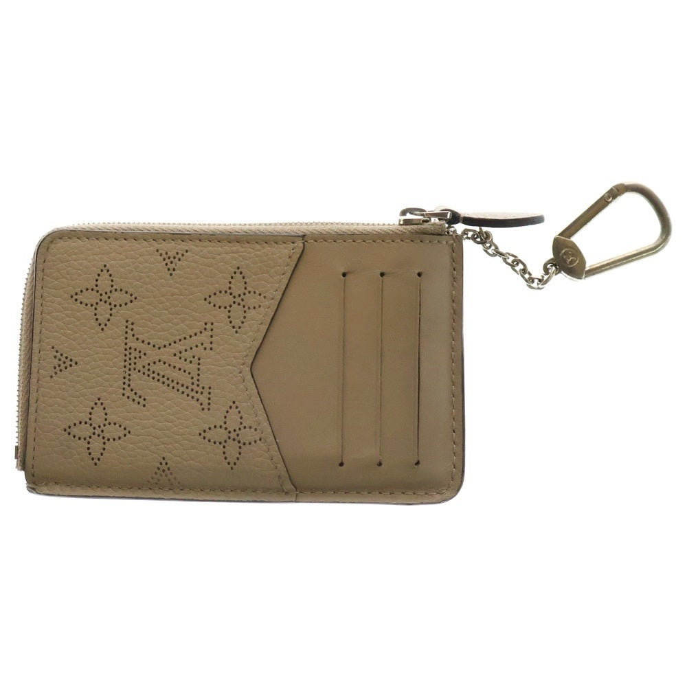 LOUIS VUITTON(ルイヴィトン) モノグラムマヒナ ポルトカルトレクトヴェルソ ベージュ レザー コインケース カードタイプ ウォレット 財布