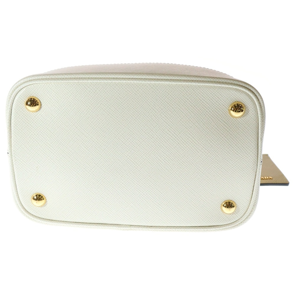 PRADA(プラダ) パニエ 2wayハンドバッグ ホワイト×ベージュ 1BA212