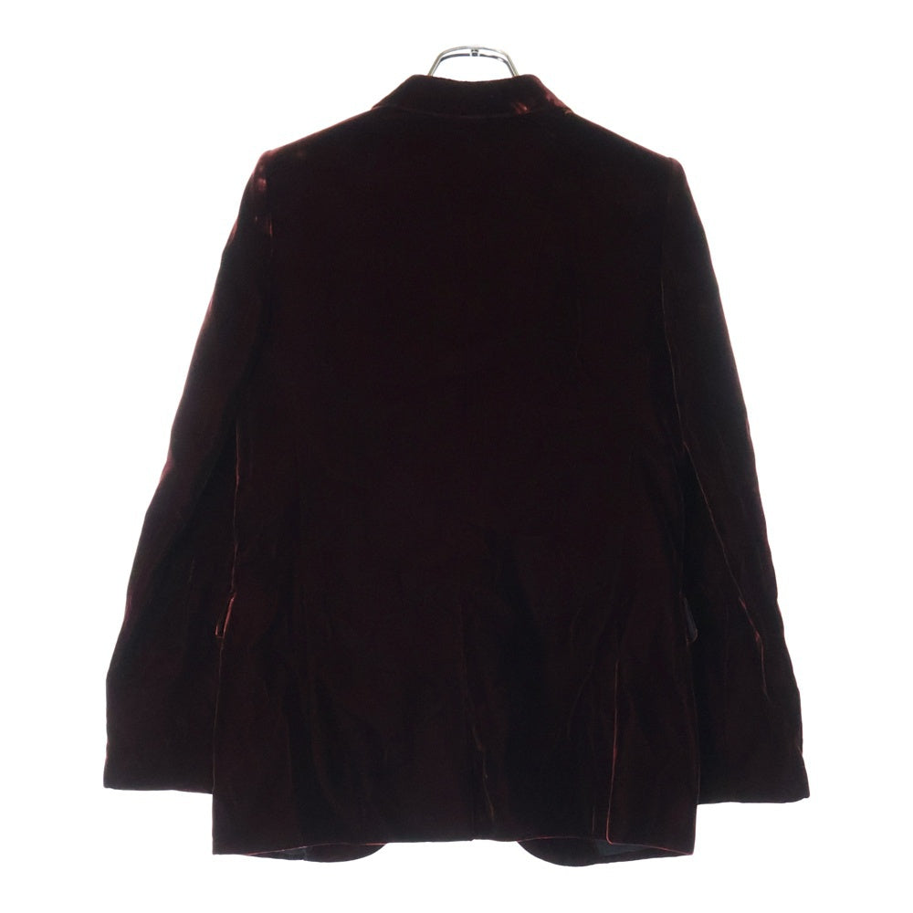SAINT LAURENT PARIS(サンローランパリ) ベロア テーラードジャケット ボルドー 517740 レディース