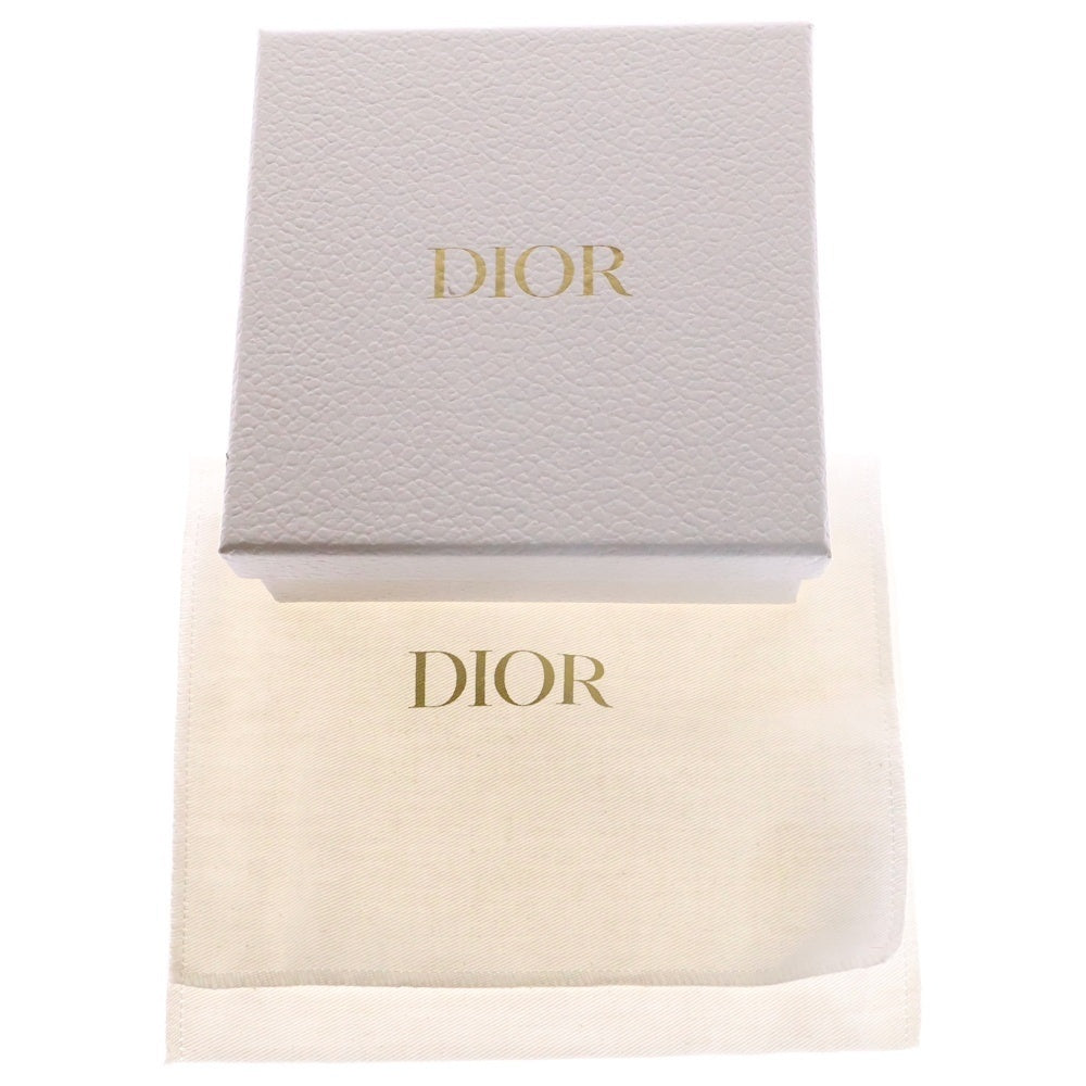 Christian Dior(クリスチャンディオール) レディディオール ロータス カナージュ コンパクトウォレット 三つ折り財布 ゴールド レザー ゴールド金具