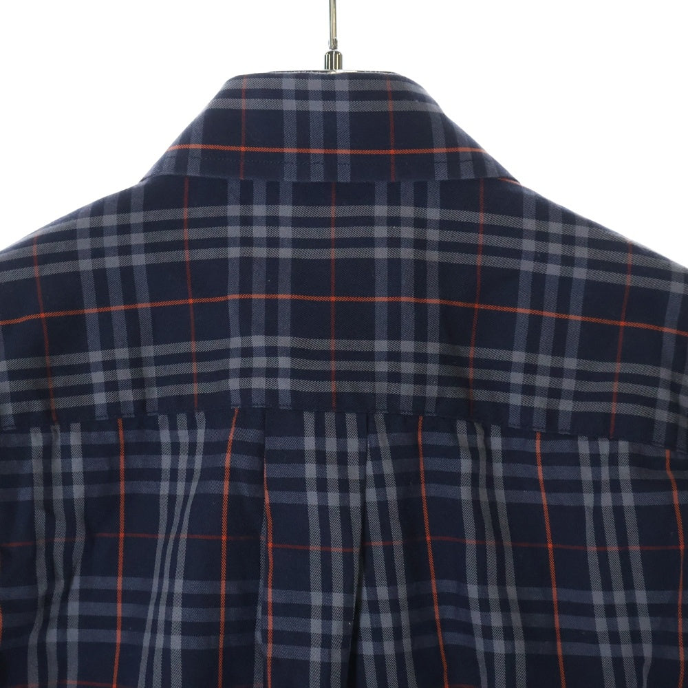 BURBERRYS(バーバリーズ) ボタンダウン 長袖チェックシャツ ネイビー