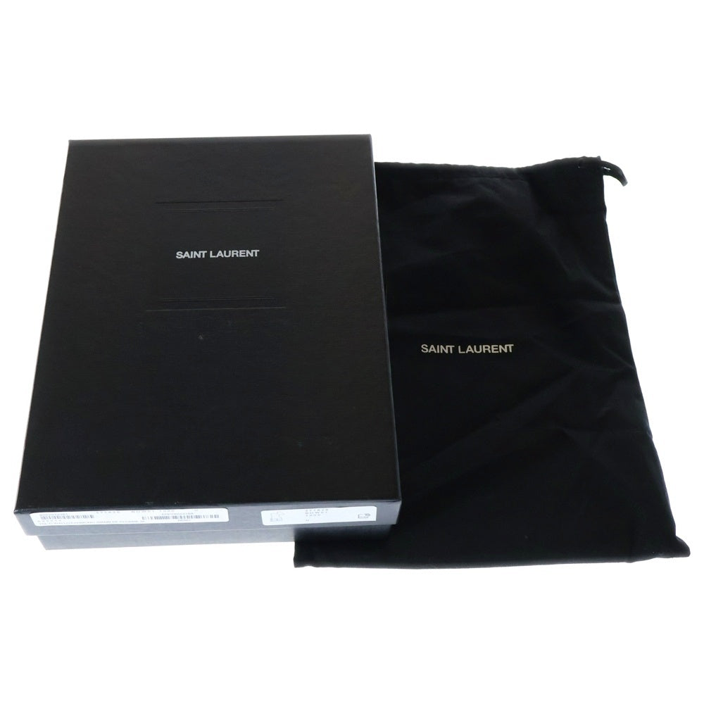 SAINT LAURENT PARIS(サンローランパリ) カサンドラ チェーンショルダーバッグ ショルダーウォレット ハンドバッグ ブラック ゴールド金具 レザー 377828