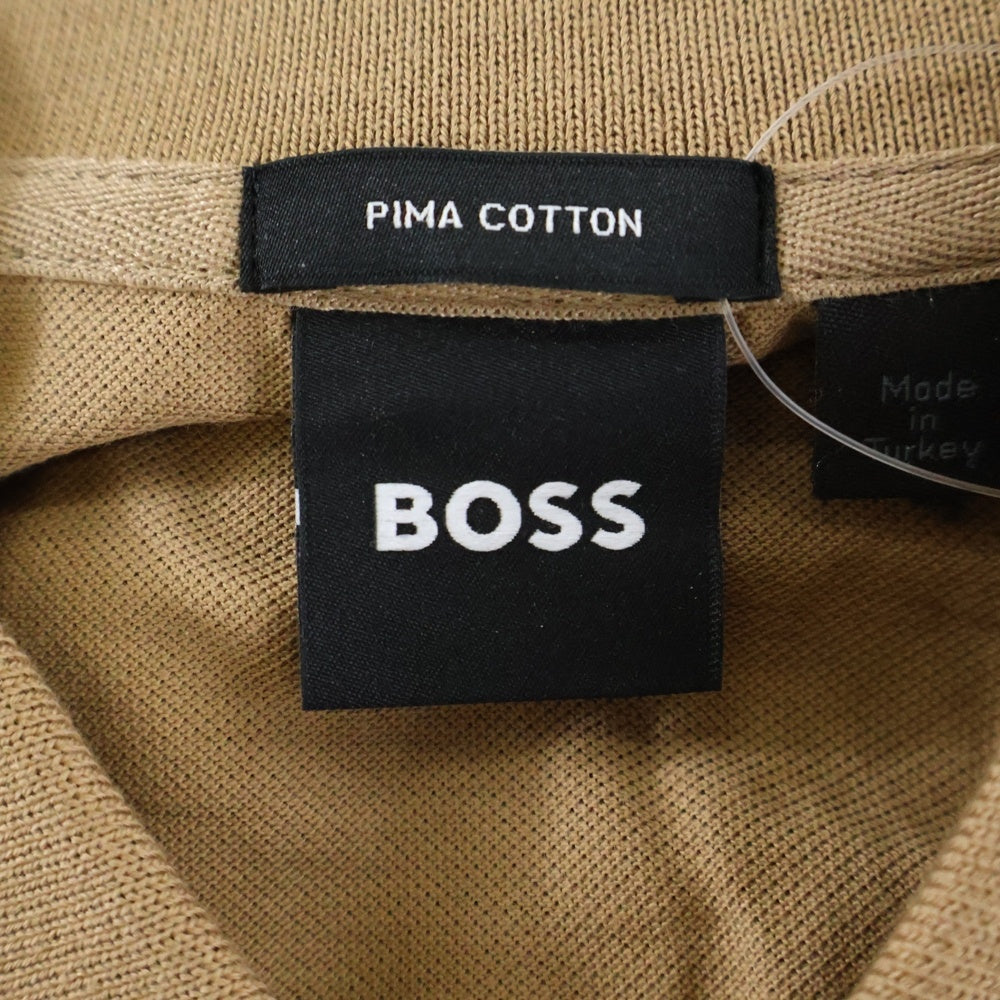 BOSS(ボス) ポロシャツ ブラウン 半袖 コットン #XL メンズ