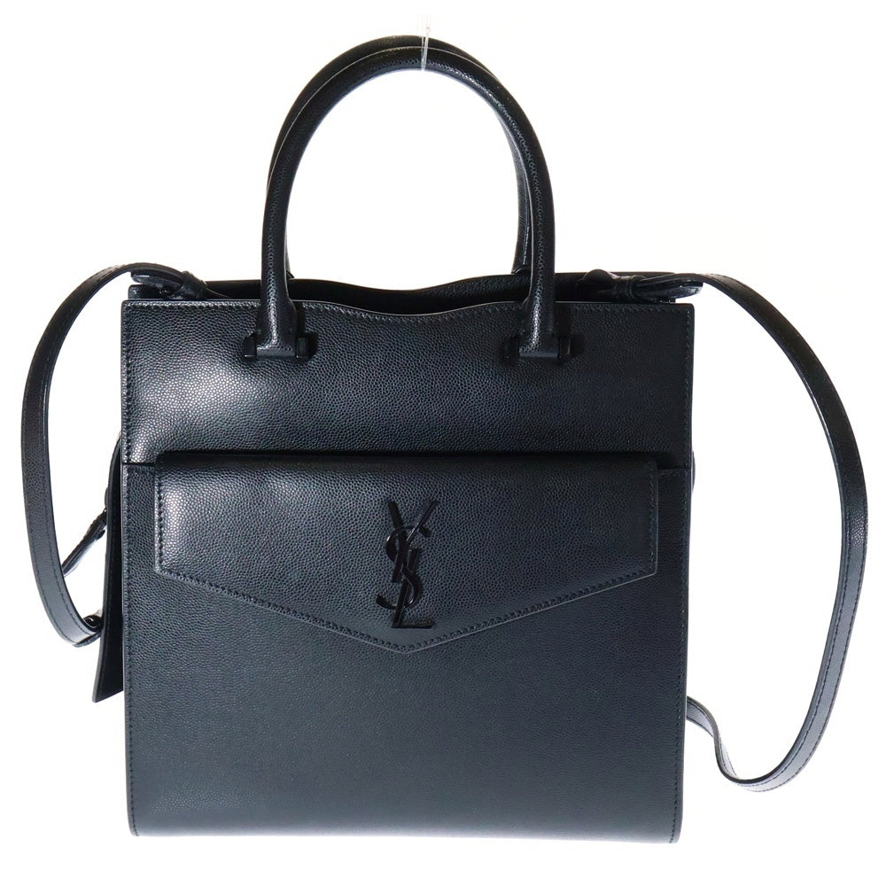 SAINT LAURENT PARIS(サンローランパリ) アップタウン スモール 2WAYハンドバッグ ショルダーバッグ ブラック ブラック金具 レザー 561203