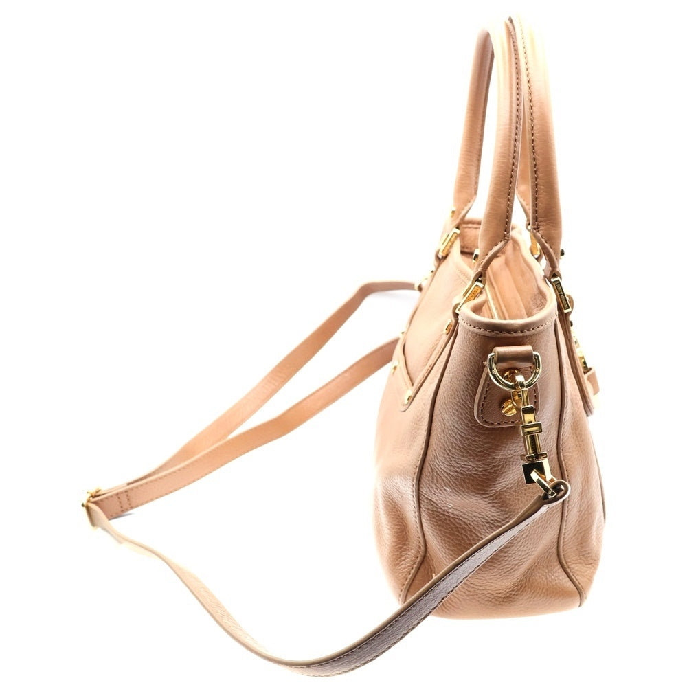TORY BURCH(トリー バーチ) 2WAYショルダーバッグ ハンドバッグ ブラウン ゴールド金具 レザー