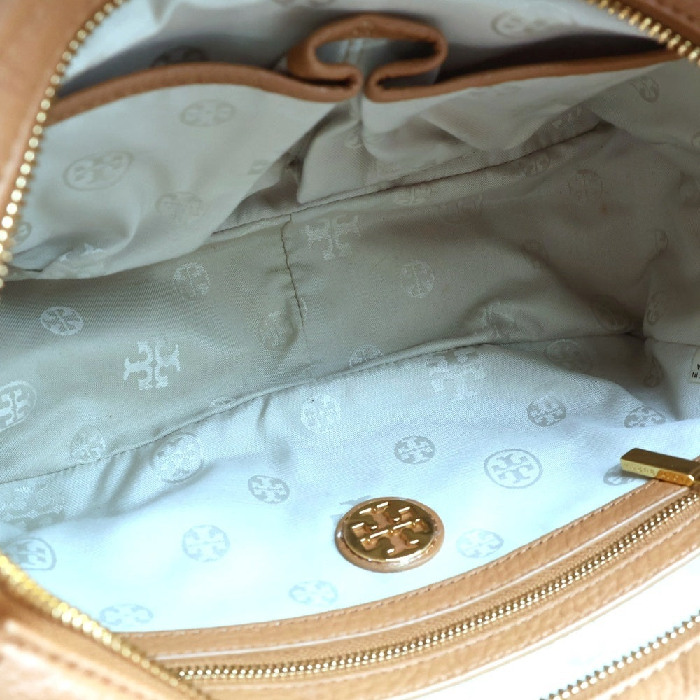 TORY BURCH(トリー バーチ) 2WAYショルダーバッグ ハンドバッグ ブラウン ゴールド金具 レザー