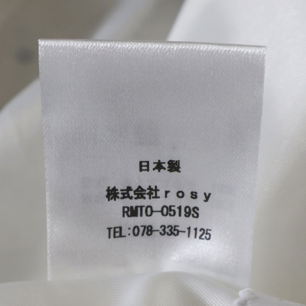 NO BRAND(ノーブランド) rosymonster ロージーモンスター 水玉 ドット総柄プリント 長袖 ワンピース ホワイト/ブラック レディース
