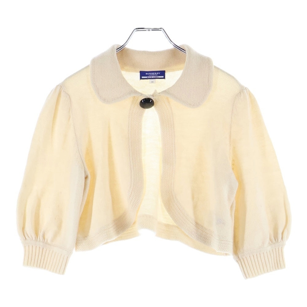 BURBERRY BLUE LABEL(バーバリーブルーレーベル) ウール 1B ニットボレロ セーター ベージュ レディース