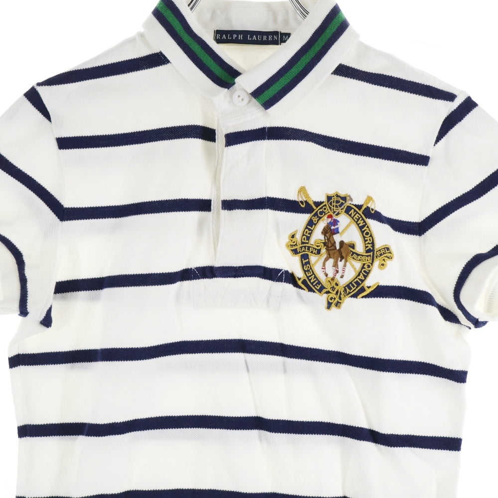 RALPH LAUREN(ラルフローレン) エンブレム刺繍 ボーダー総柄 半袖