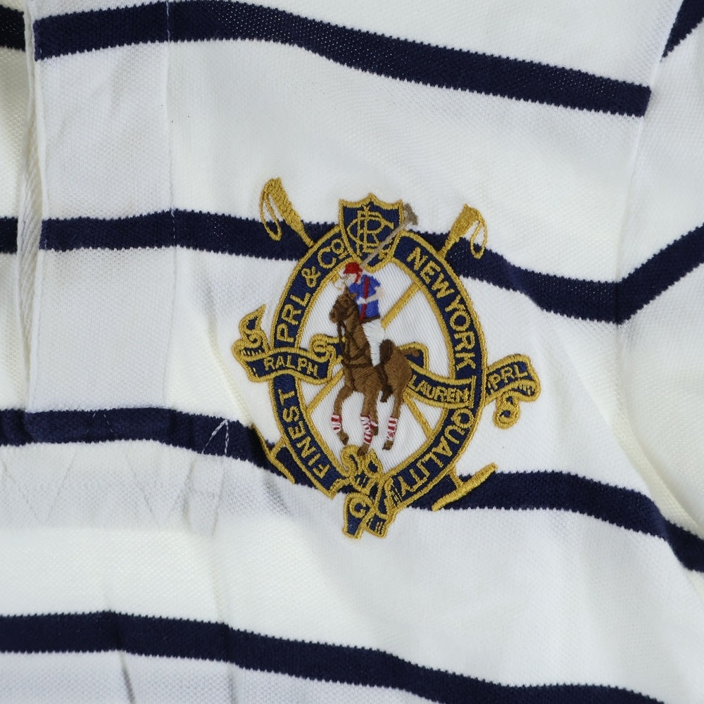 RALPH LAUREN(ラルフローレン) エンブレム刺繍 ボーダー総柄 半袖