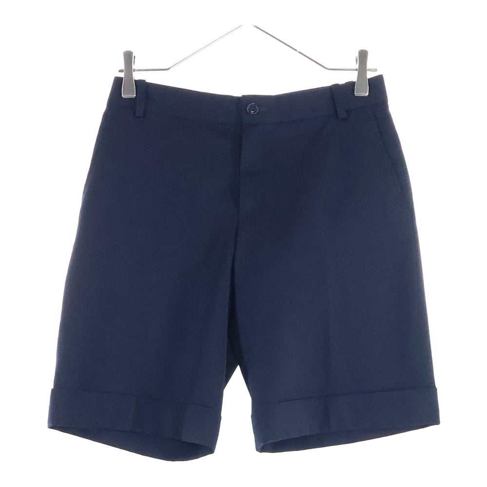 RALPH LAUREN(ラルフローレン) ウール ノータック ハーフ ショート スラックスパンツ ショーツ ネイビー レディース