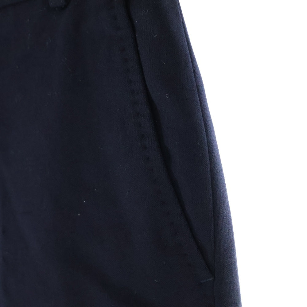 RALPH LAUREN(ラルフローレン) ウール ノータック ハーフ ショート スラックスパンツ ショーツ ネイビー レディース
