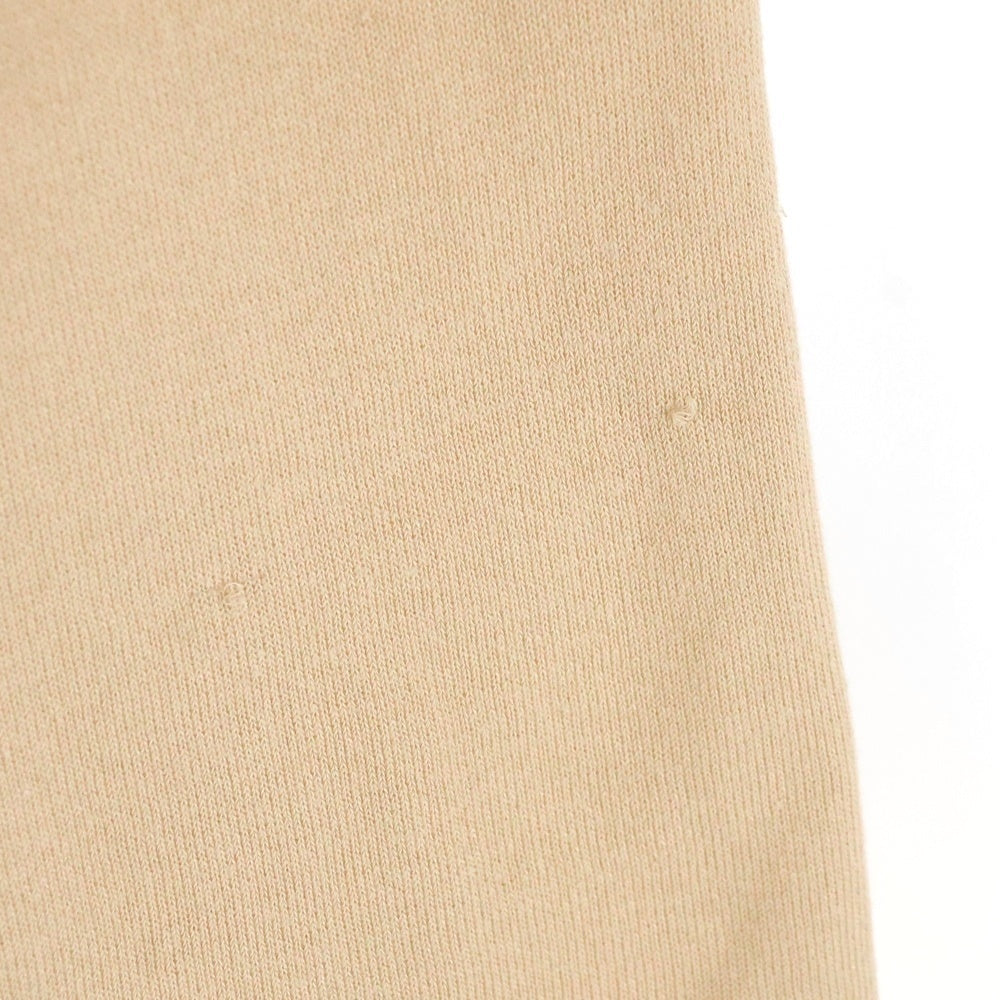 TOCCA(トッカ) フラワー刺繍 ラインストーン コットンニット 半袖 トップス ベージュ レディース