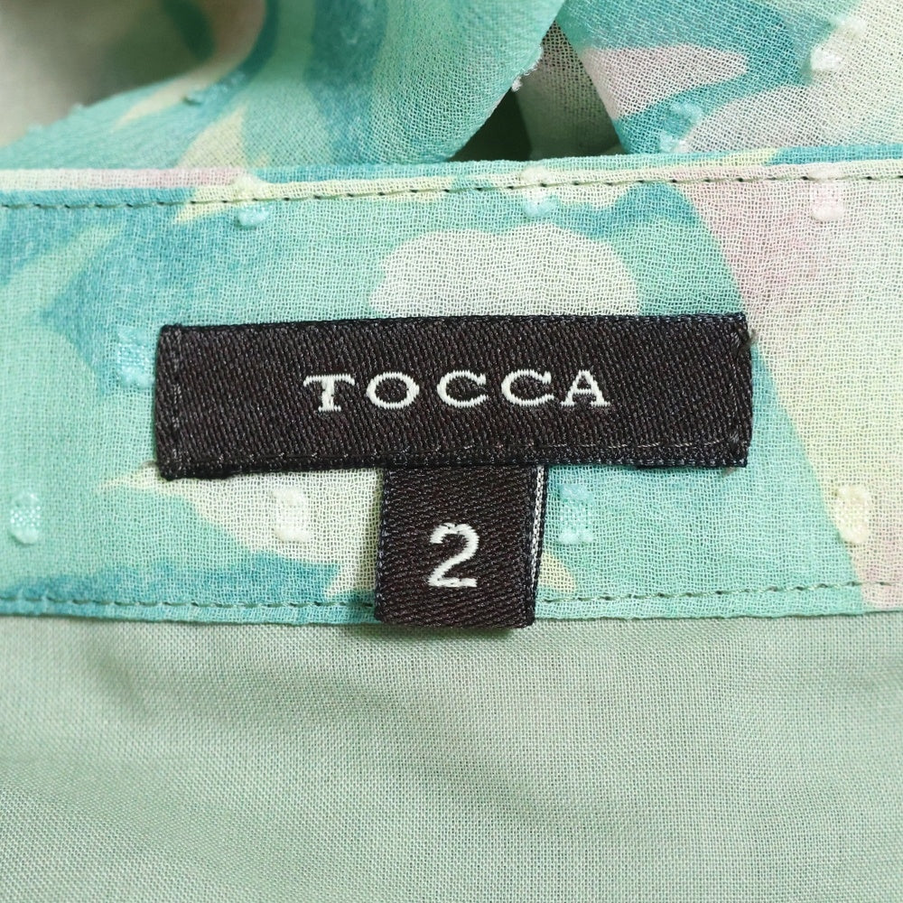 TOCCA(トッカ) TOCCA トッカ フラワー総柄プリントシアーフリル ティアード ミニスカート グリーン レディース