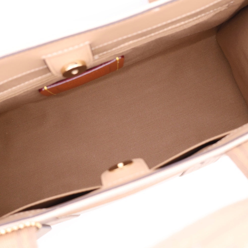 COACH(コーチ) スミス トートバッグ ハンドバッグ ゴールド金具 ベージュ キャンバス×レザー CAK93