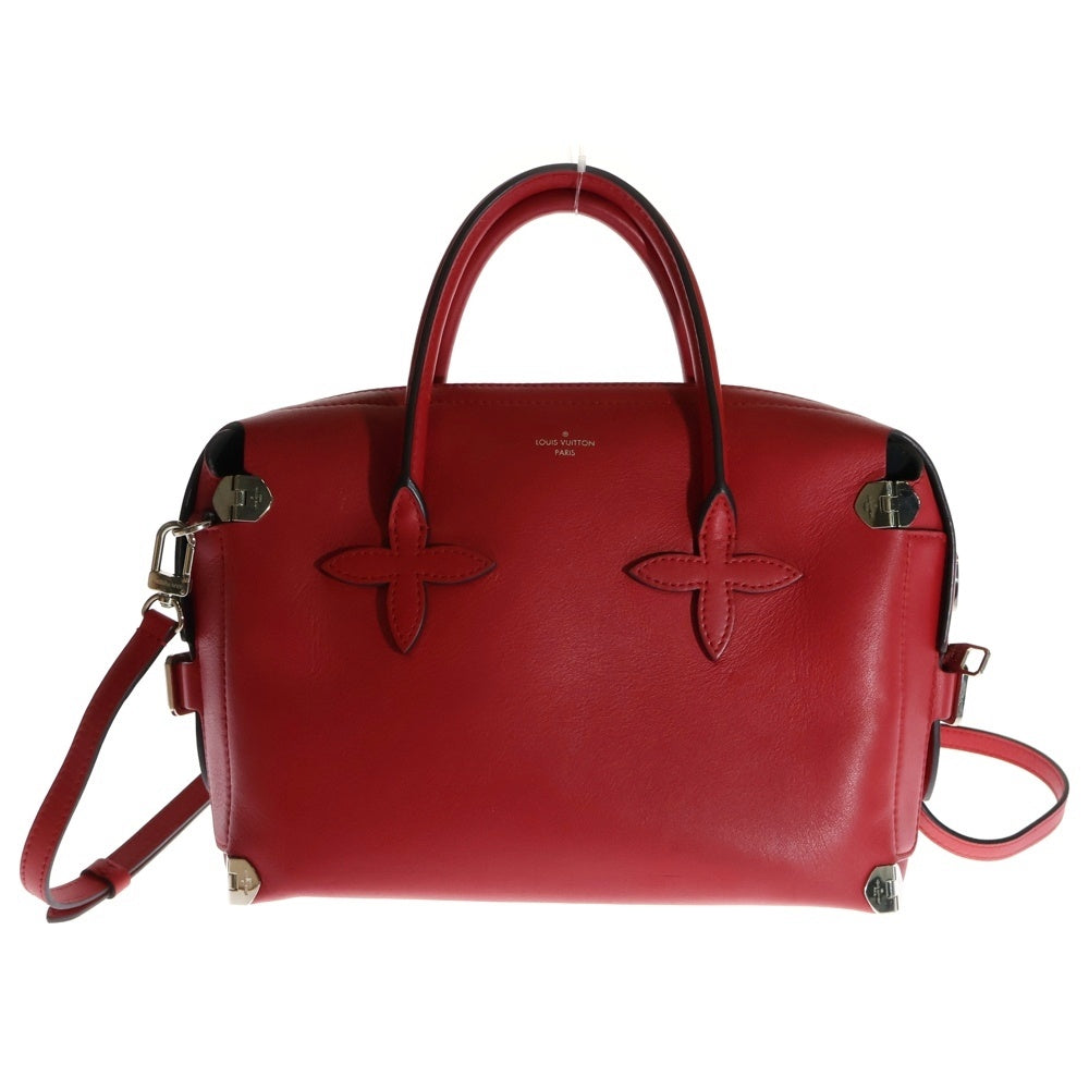 LOUIS VUITTON(ルイヴィトン) ガランス 2WAY ポーチ付 レザーハンドバッグ ショルダーバッグ レッド レディース M50347