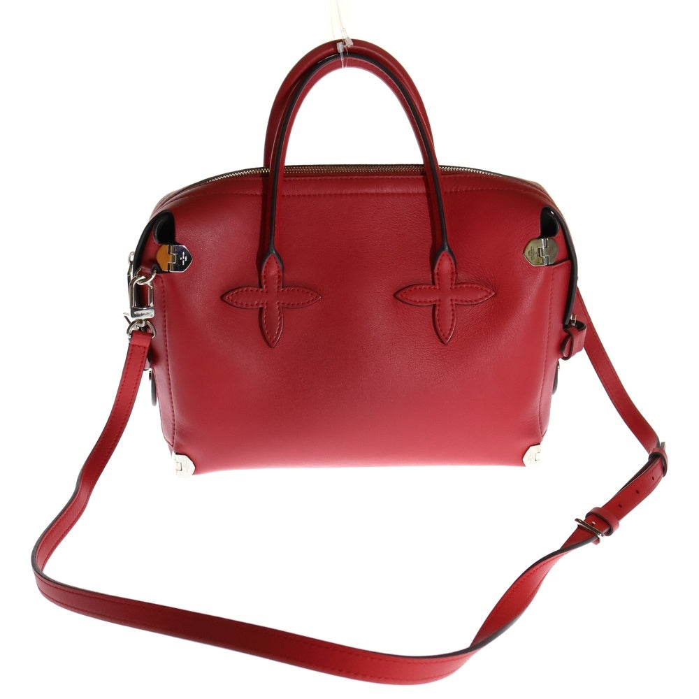 LOUIS VUITTON(ルイヴィトン) ガランス 2WAY ポーチ付 レザーハンドバッグ ショルダーバッグ レッド レディース M50347