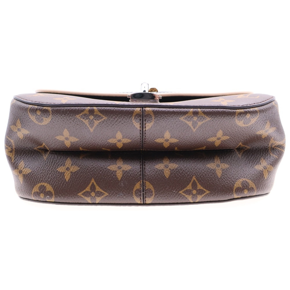 LOUIS VUITTON(ルイヴィトン) チェーンイットPM モノグラム 2WAY レザー ハンド ショルダーバッグ シルバー/ゴールド金具 ブラック/ブラウン M44115 RFID