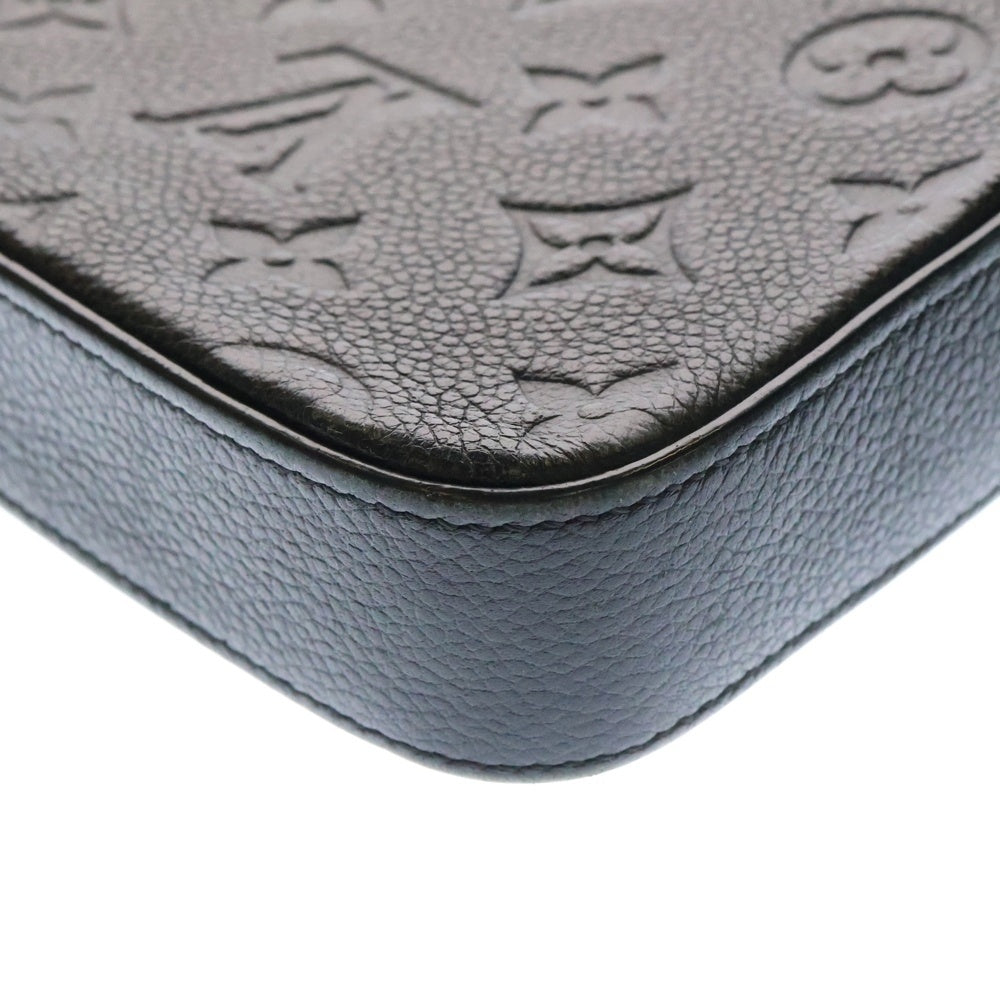 LOUIS VUITTON(ルイヴィトン) ポシェットフェリシー モノグラムアンプラント ノワール レザー チェーンショルダーバッグ ゴールド金具 ブラック M82477 NZ1118