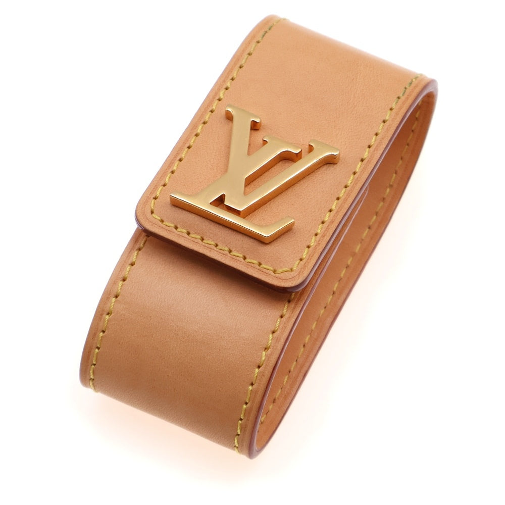 LOUIS VUITTON(ルイヴィトン) バッグホルダー ポルトサック レザー ロゴプレート ゴールド金具 ベージュ M54658 SF4167