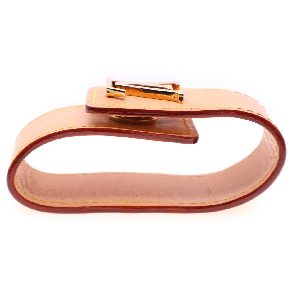 LOUIS VUITTON(ルイヴィトン) バッグホルダー ポルトサック レザー ロゴプレート ゴールド金具 ベージュ M54658 SF4167