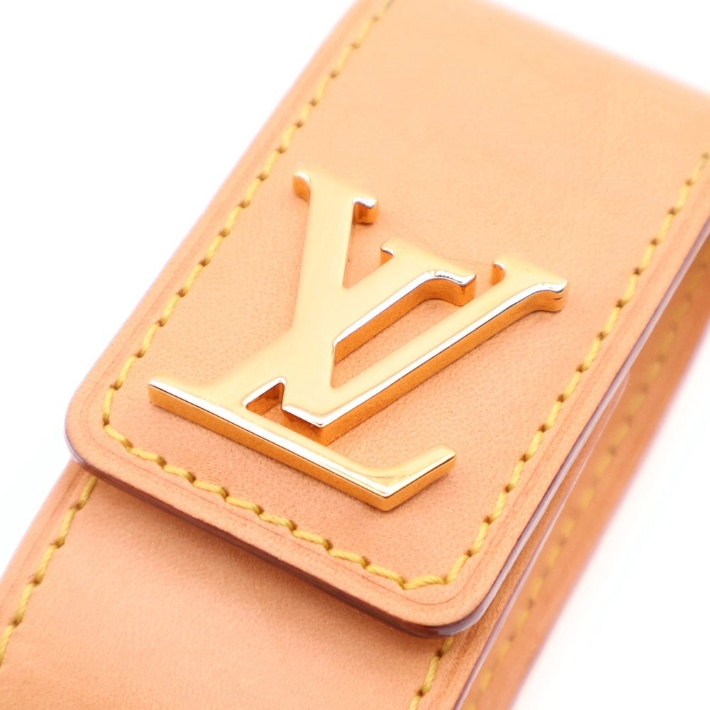 LOUIS VUITTON(ルイヴィトン) バッグホルダー ポルトサック レザー ロゴプレート ゴールド金具 ベージュ M54658 SF4167