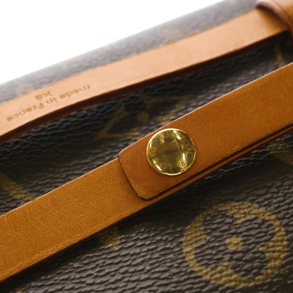 LOUIS VUITTON(ルイヴィトン) ポシェットフロランティーヌ モノグラム PVC レザー ボディ ウエスト バッグ ポーチ ゴールド金具 ブラウン M51855 FL1012