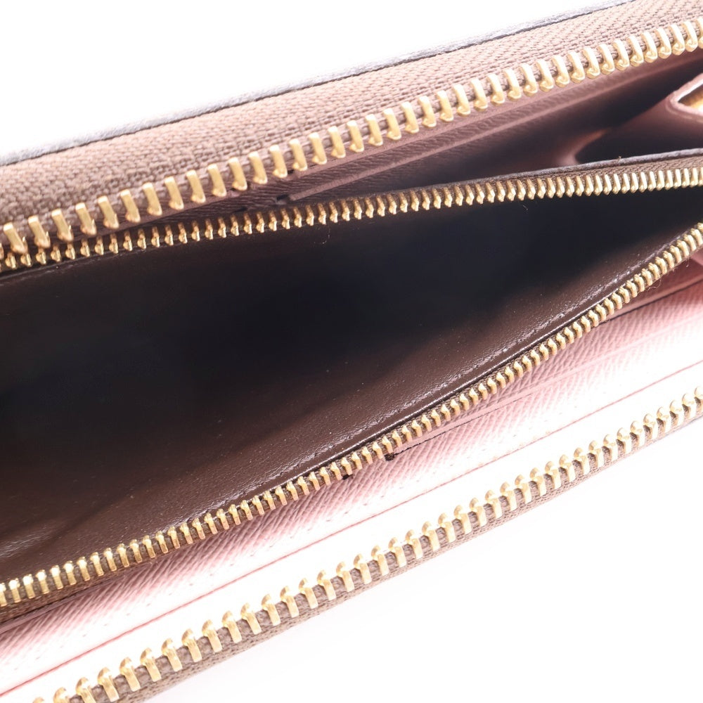 LOUIS VUITTON(ルイヴィトン) ダミエ ポルトフォイユクレマンス ローズバレリーヌ ロングウォレット 長財布 ブラウン ゴールド金具 N41626
