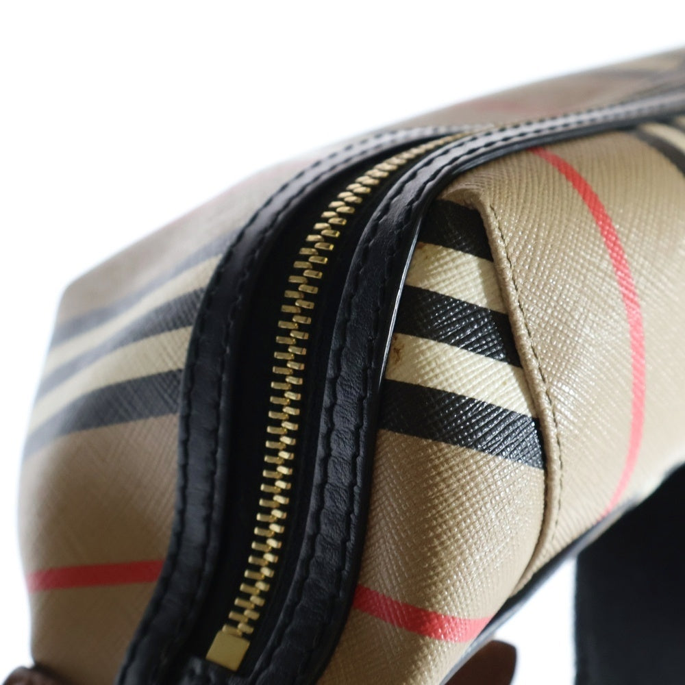 BURBERRY(バーバリー) ウエストバッグ ボディバッグ ゴールド金具 ベージュ PVC 8026838
