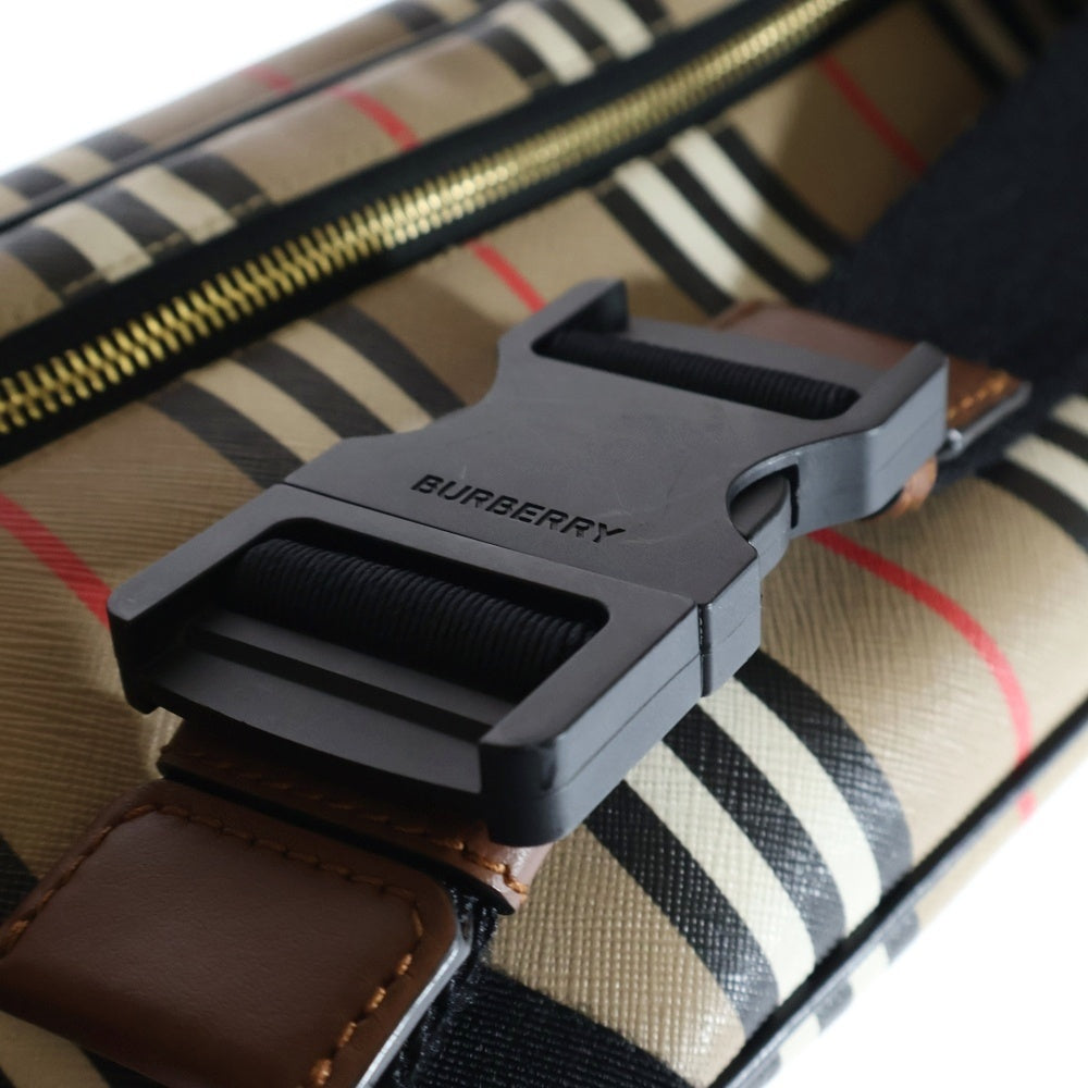 BURBERRY(バーバリー) ウエストバッグ ボディバッグ ゴールド金具 ベージュ PVC 8026838
