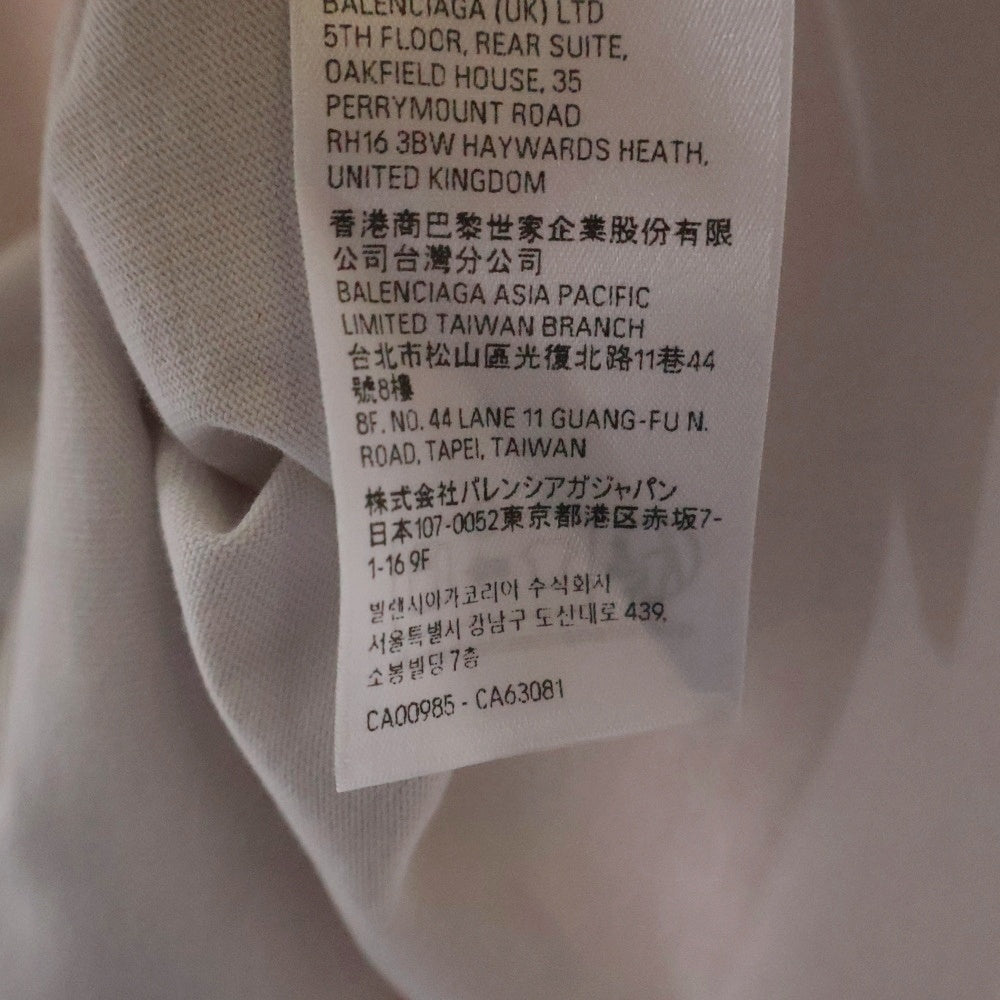 BALENCIAGA(バレンシアガ) 23AW ミラー ロゴTシャツ ホワイト 半袖 コットン #XL