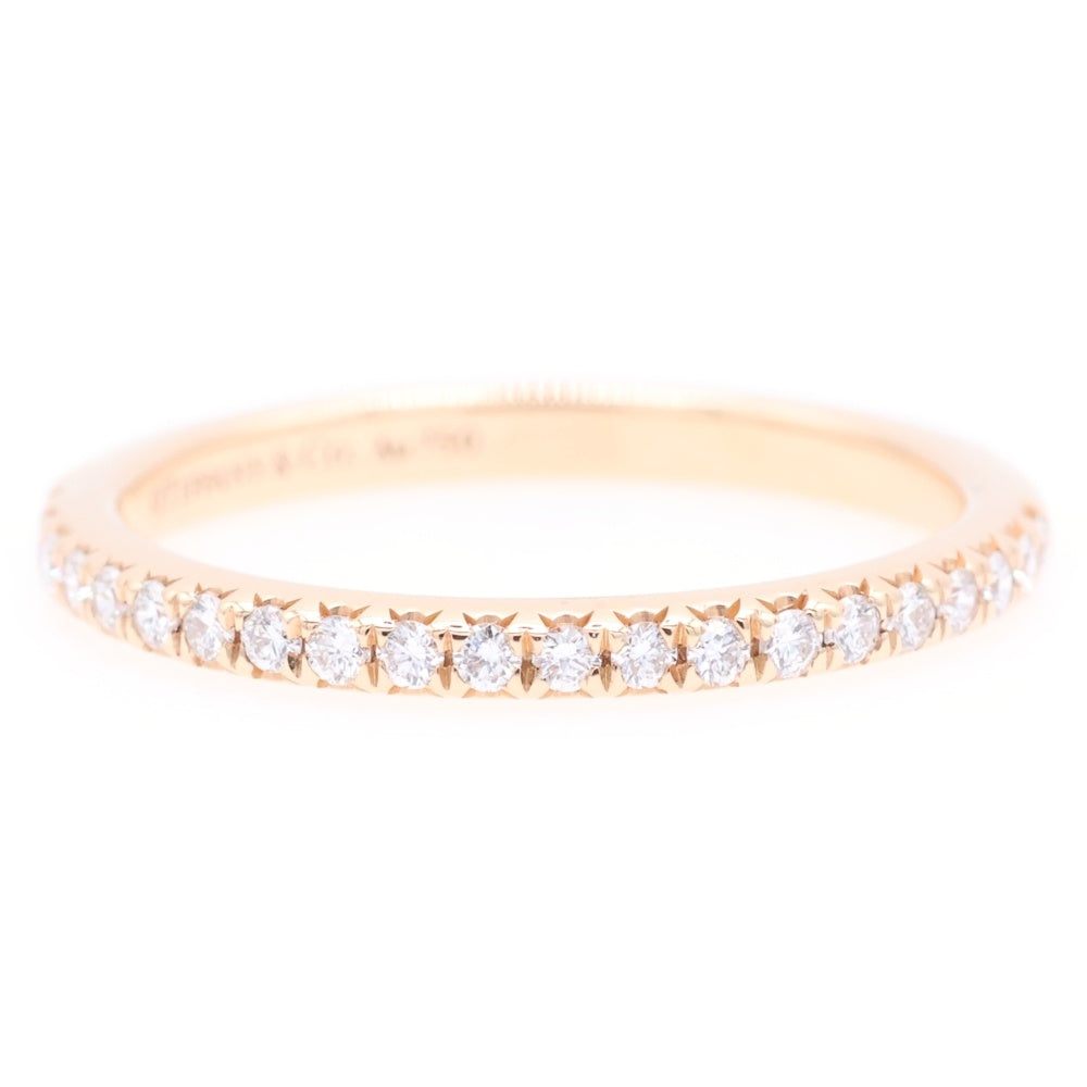 TIFFANY&Co(ティファニー) ソレスト ハーフエタニティ リング ダイヤモンド AU750 K18 PG ピンクゴールド レディース